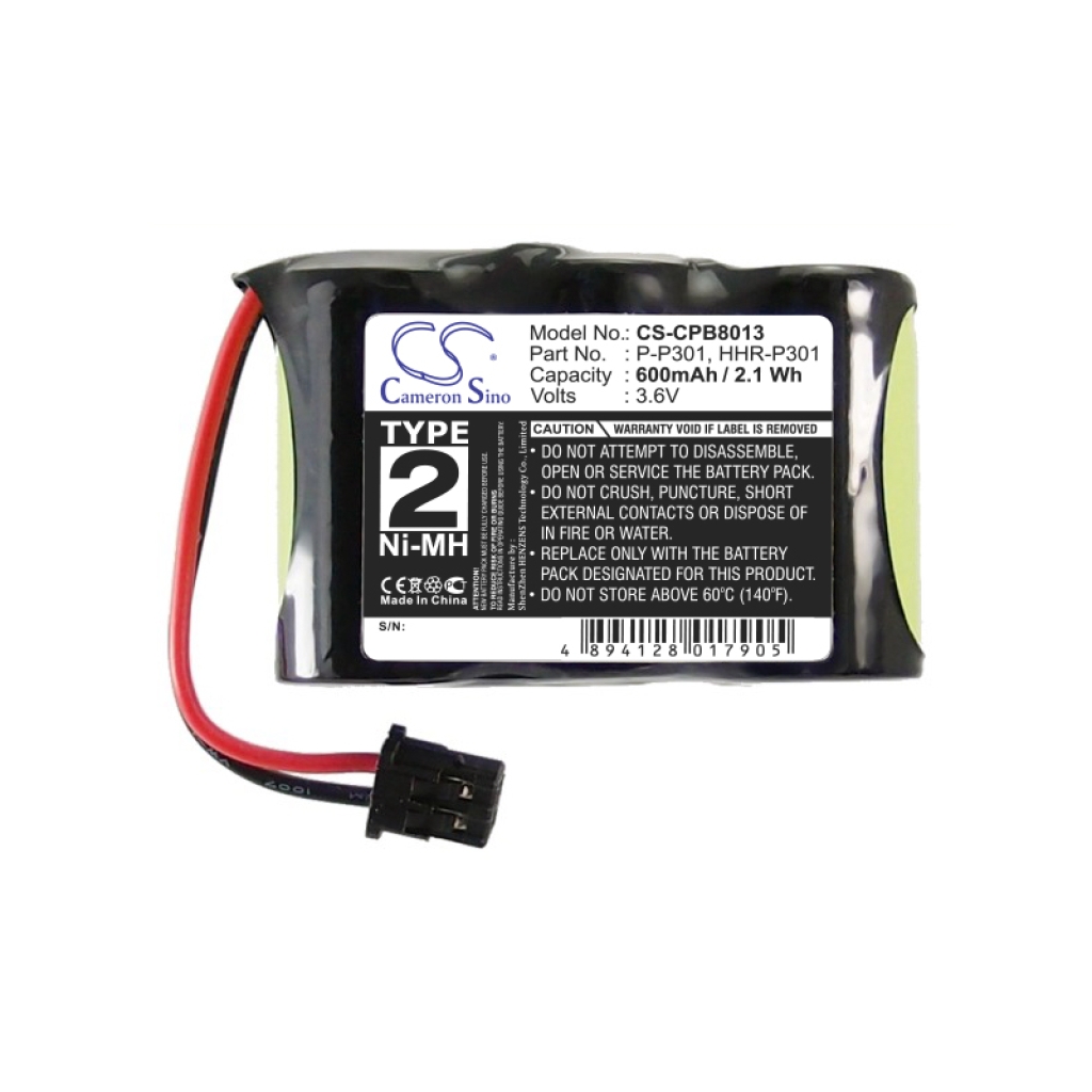 Compatible battery replacement for Sony  3200, HHR-P301, AM468V, PC1510, 30AAk3BMS...