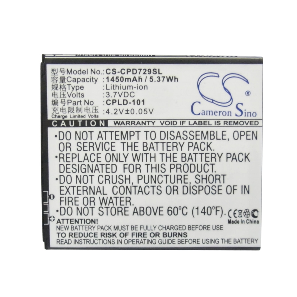 Mobile Phone Battery Coolpad CS-CPD729SL