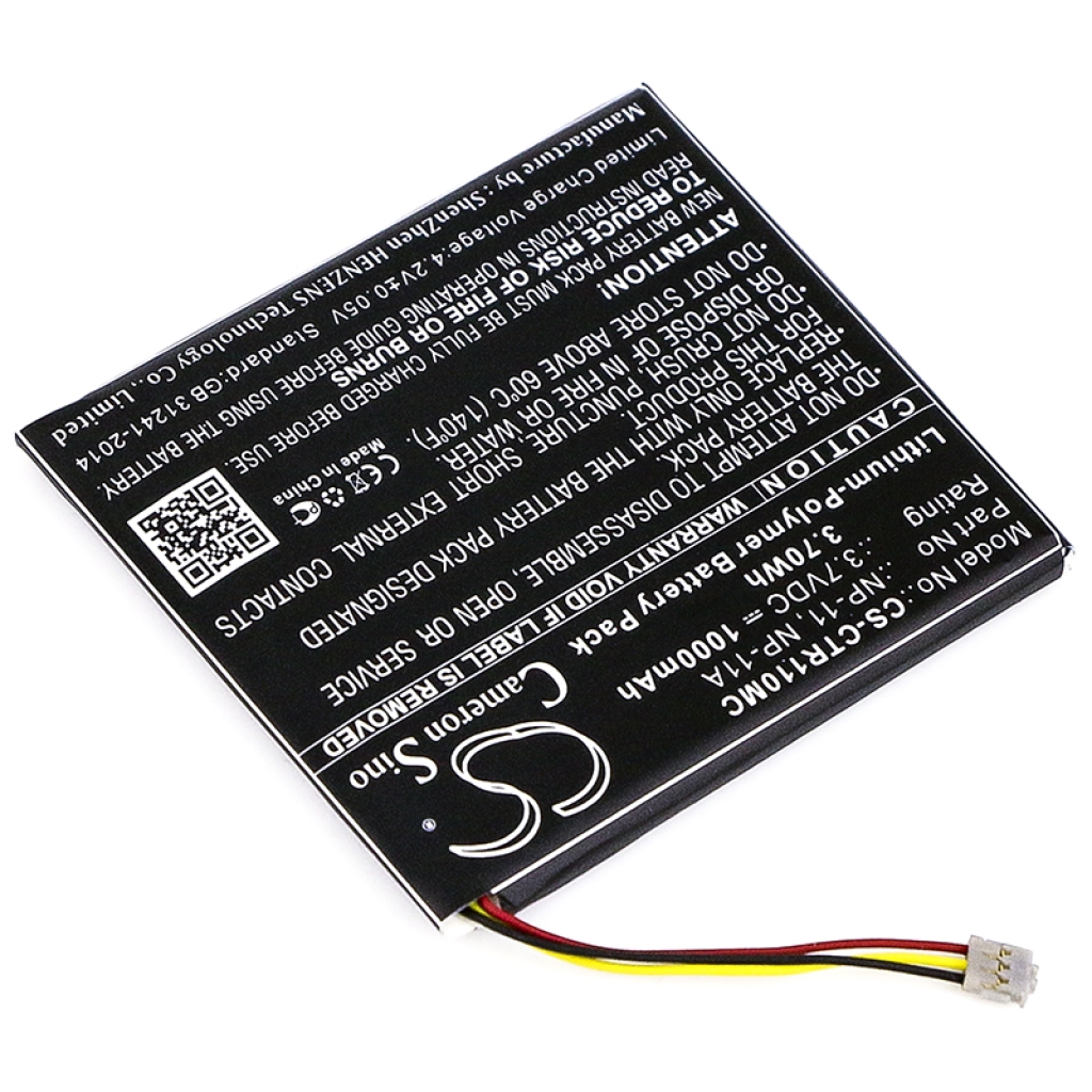 Compatible battery replacement for CASIO  NP-11A, NP-11, LIS1639CSPC