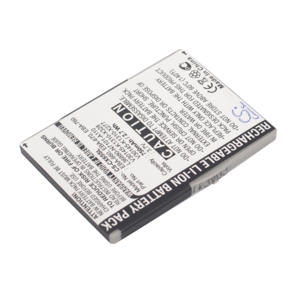 Compatible battery replacement for Siemens  V30145-K1310-X277, L36880-N2501-A110, V30145-K1310-X329, L36880-N7101-A111, EBA-770...