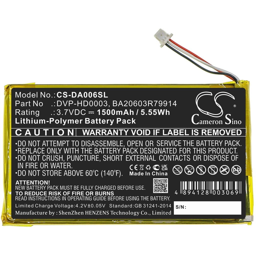 MP3, MP4, PMP Battery Creative CS-DA006SL