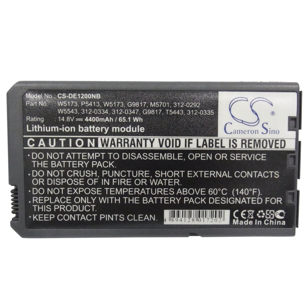 Notebook battery DELL CS-DE1200NB