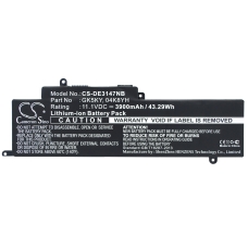 Compatible battery replacement for DELL  0GK5KY, P20T003, 4K8YH, 092NCT, P20T...