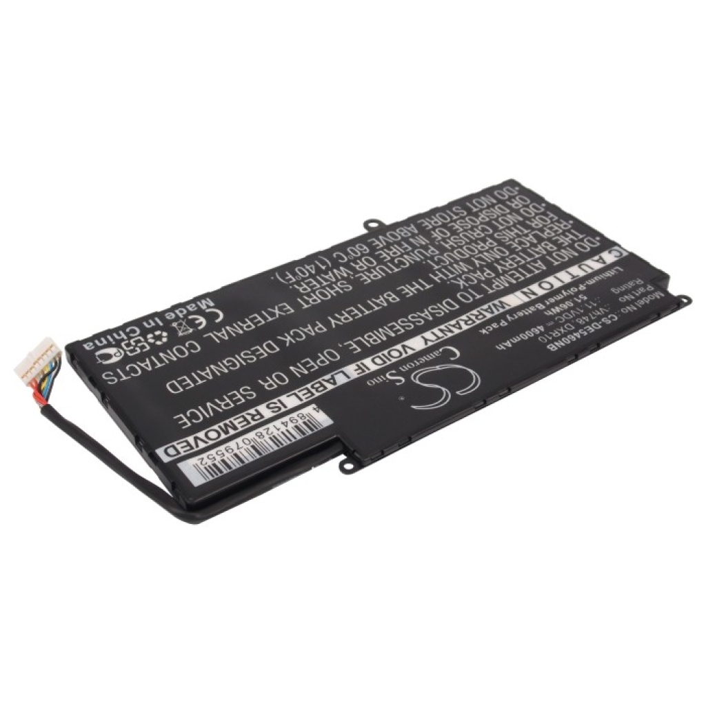 Compatible battery replacement for DELL  TWRRK, 6PHG8, P41G002, 0VH748, P41G001...