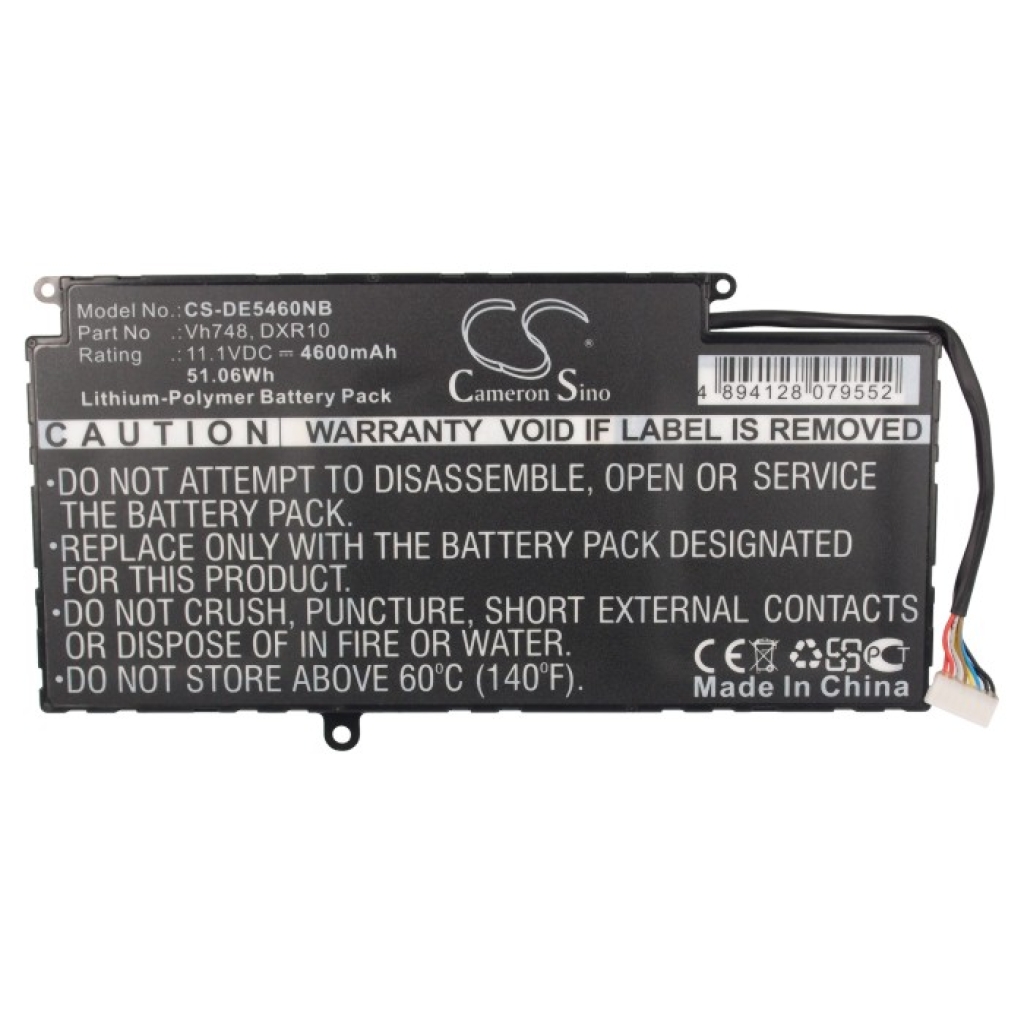 Compatible battery replacement for DELL  P41G001, P41G, VH748, DXR10, TWRRK...