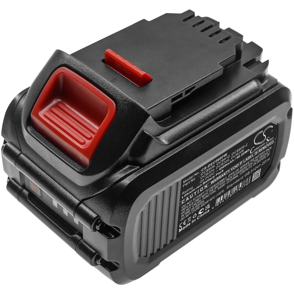 Compatible battery replacement for DeWalt  DCB123, DCB184, DCB606, DCB112, DCB181...