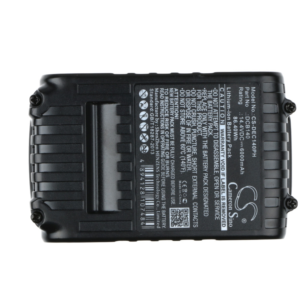 Compatible battery replacement for DeWalt  DCB140, DCB145, DCB143, DCB140-XJ