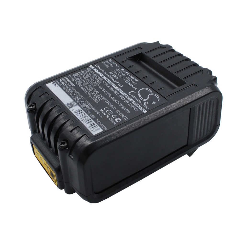 Compatible battery replacement for DeWalt  DCB121, DCB183, DCB206, DCB107, DCB180...