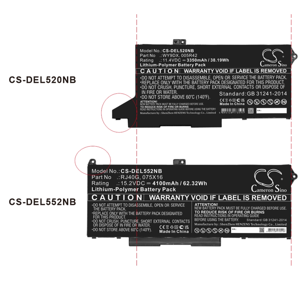 Notebook battery DELL Latitude 5420