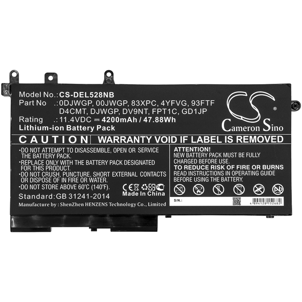 Notebook battery DELL CS-DEL528NB