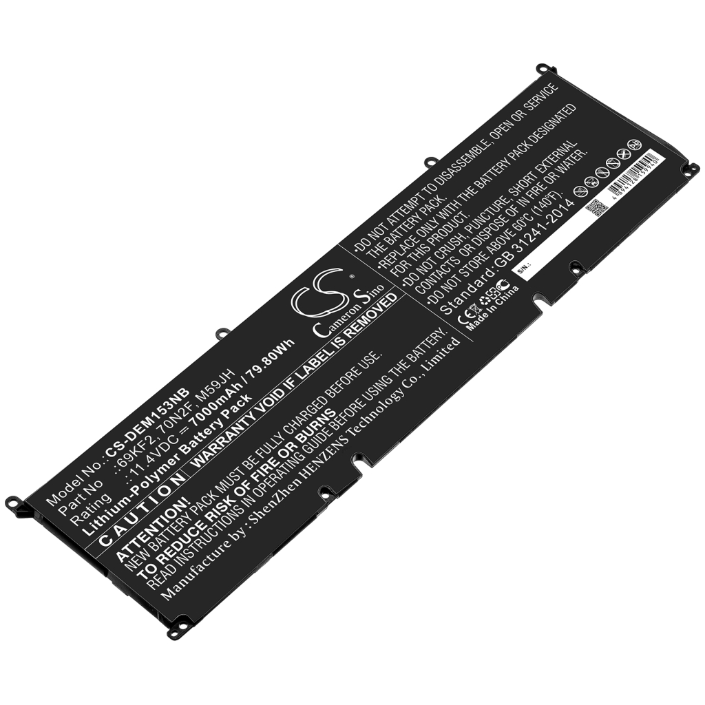 Notebook battery DELL CS-DEM153NB