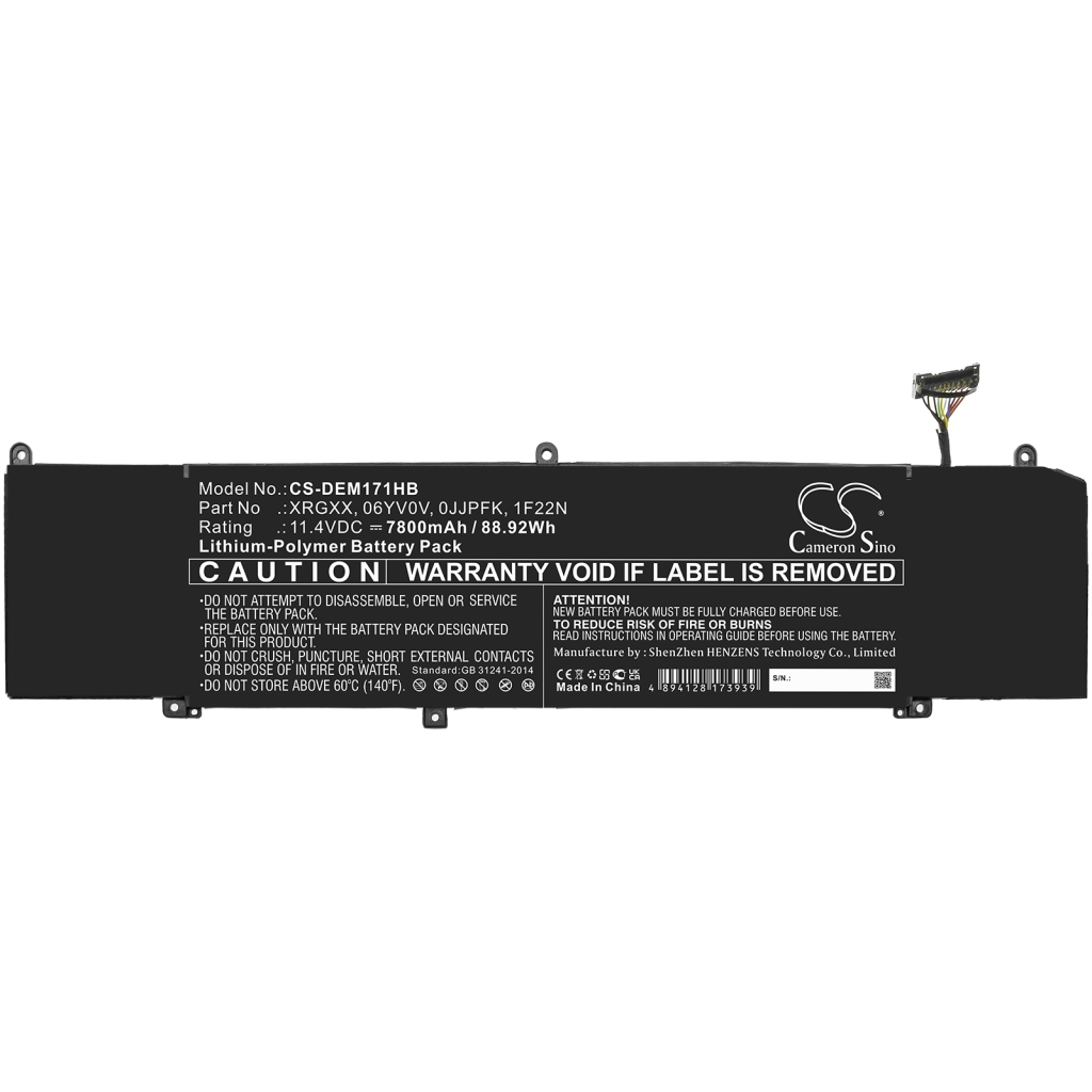 Notebook battery DELL ALW15M-R1782