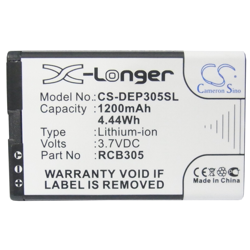 Compatible battery replacement for Bea-fon  RCB305, MP-S-B