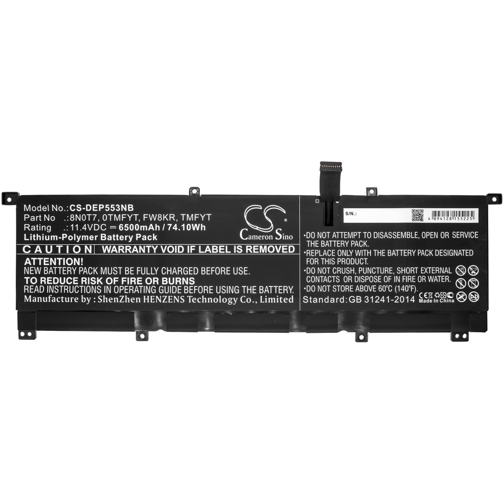 Notebook battery DELL CS-DEP553NB