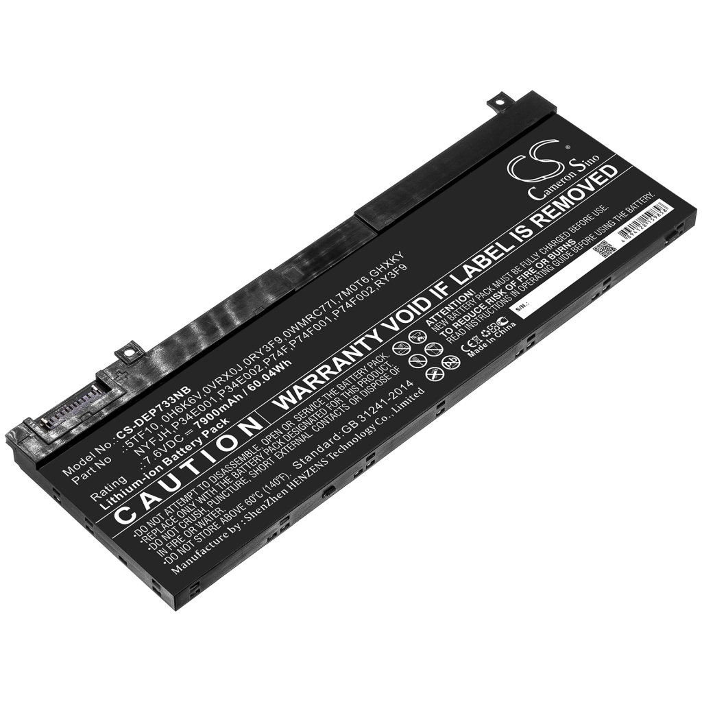 Notebook battery DELL CS-DEP733NB