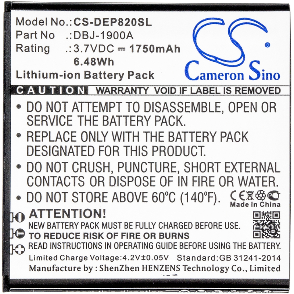 Mobile Phone Battery Doro CS-DEP820SL