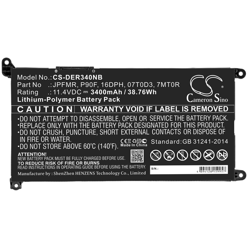 Notebook battery DELL Inspiron 14-7472-D1525S