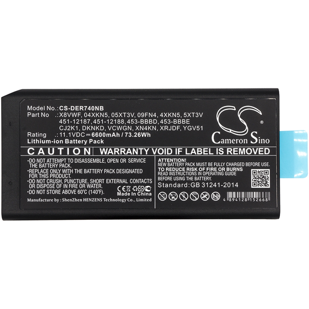 Notebook battery DELL Latitude 12 7204