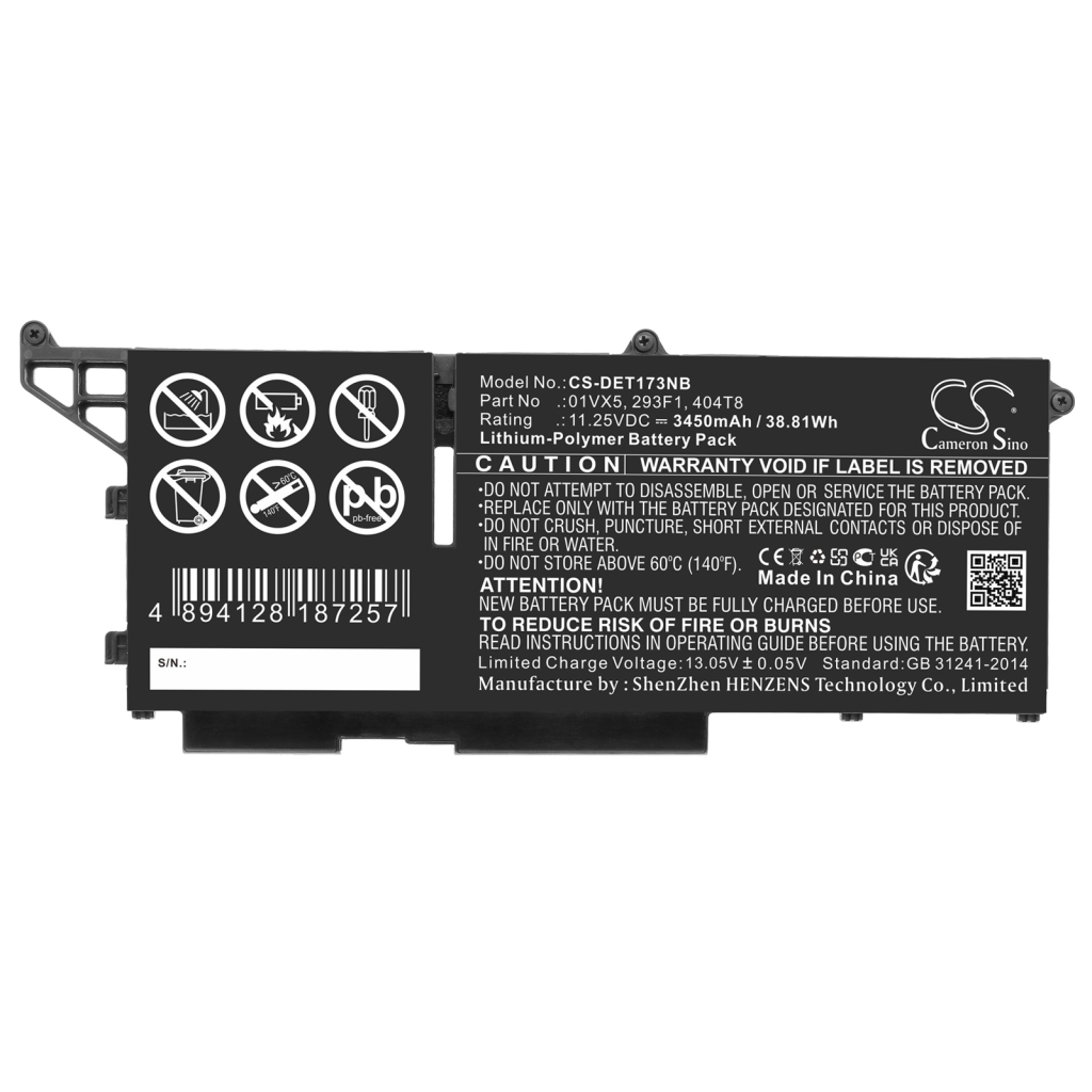 Notebook battery DELL CS-DET173NB