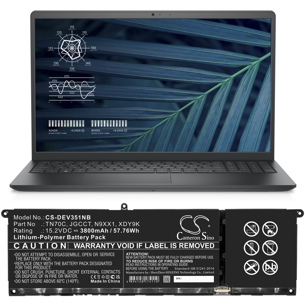 Notebook battery DELL CS-DEV351NB