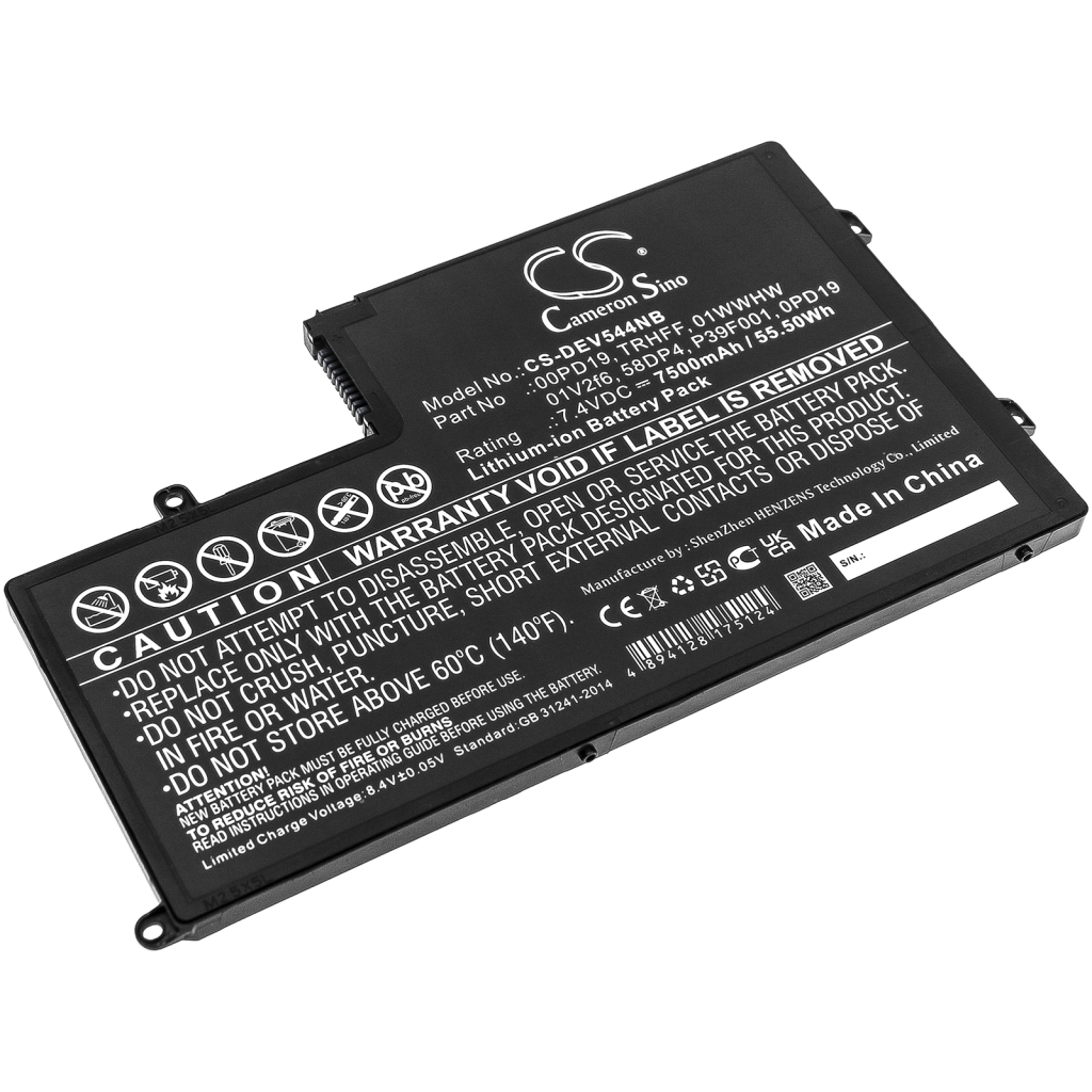 Notebook battery DELL M5455D-2828S