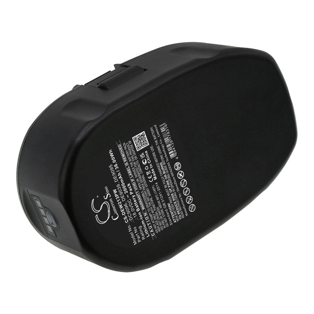 Compatible battery replacement for DeWalt  DW9098, DE9095, DW9096, DE9039, DW9095...