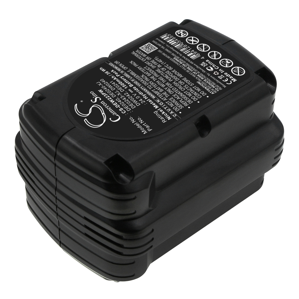 Compatible battery replacement for DeWalt  DE0243, DE0241, DW0242, DE0240-XJ, DW0240...