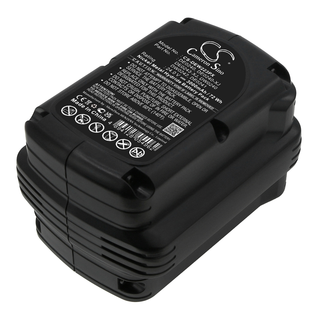 Compatible battery replacement for DeWalt  DE0243, DE0241, DW0242, DE0240-XJ, DW0240...