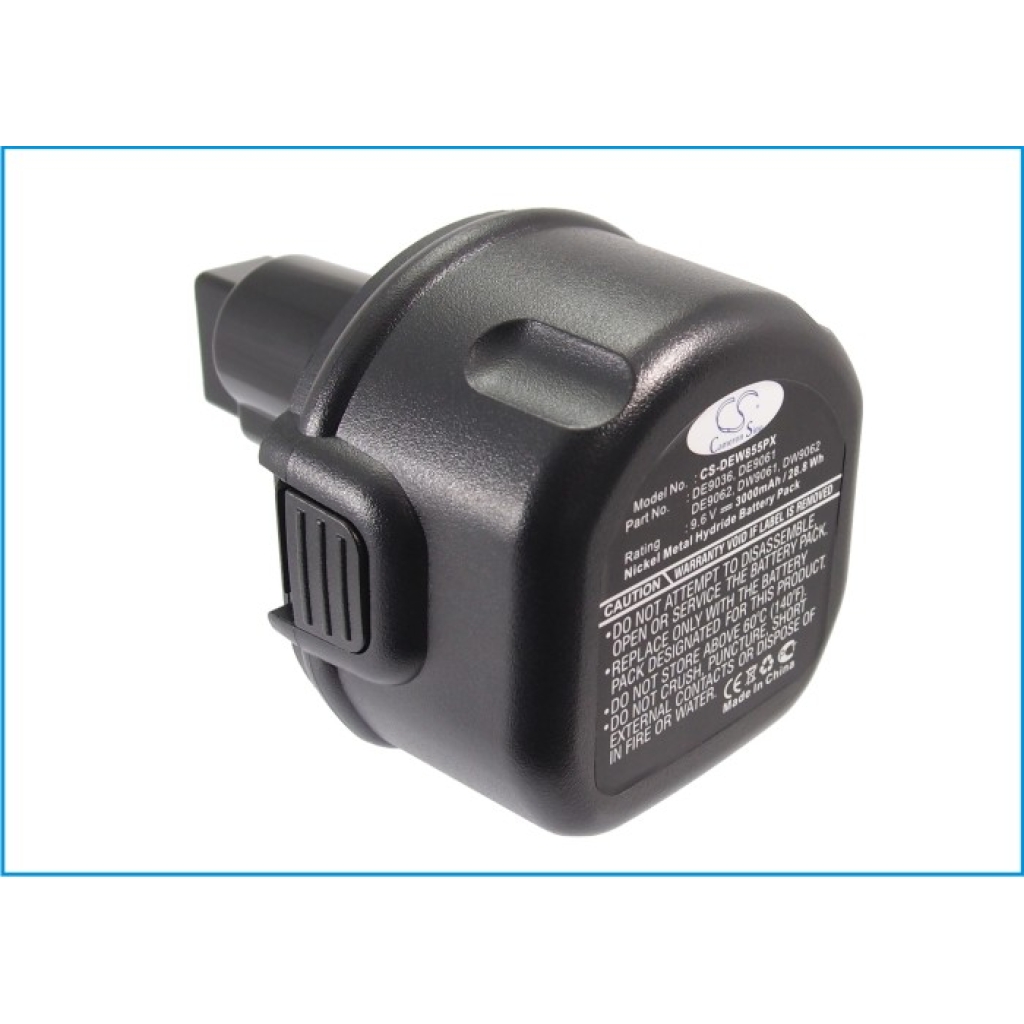 Compatible battery replacement for DeWalt  DW9062, DC9062, DE9061, DE9096, DW9094...