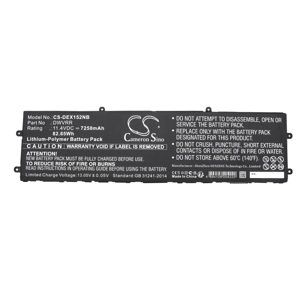 Notebook battery DELL CS-DEX152NB