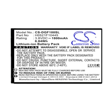 Compatible battery replacement for Doogee H0521F10445