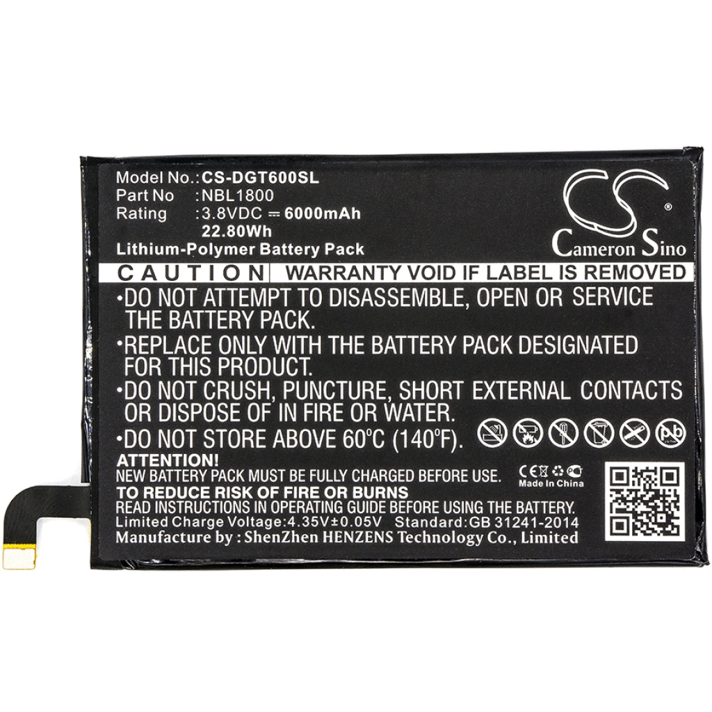 Mobile Phone Battery Doogee CS-DGT600SL