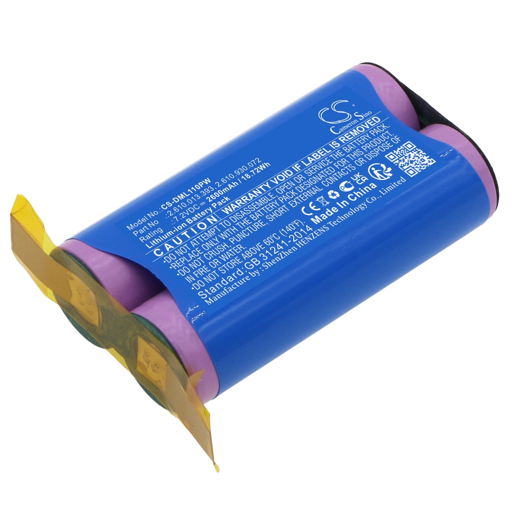 Compatible battery replacement for Dremel  2.610.930.072, 2.610.013.393