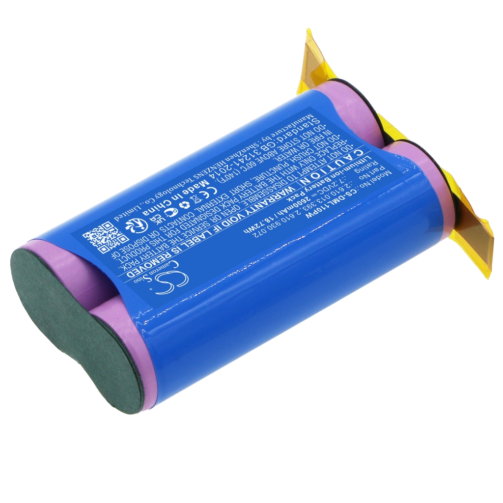 Compatible battery replacement for Dremel  2.610.930.072, 2.610.013.393