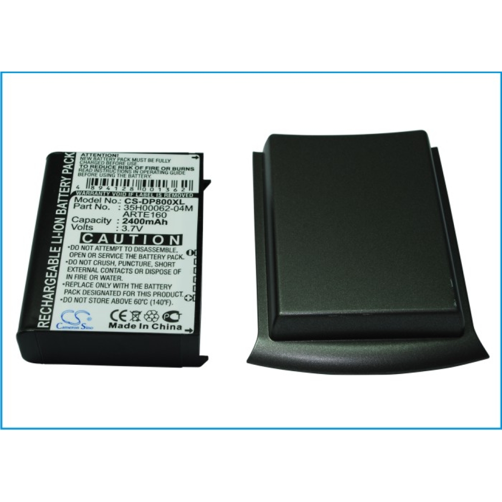 Compatible battery replacement for HTC  ARTE160, 35H00062-04M