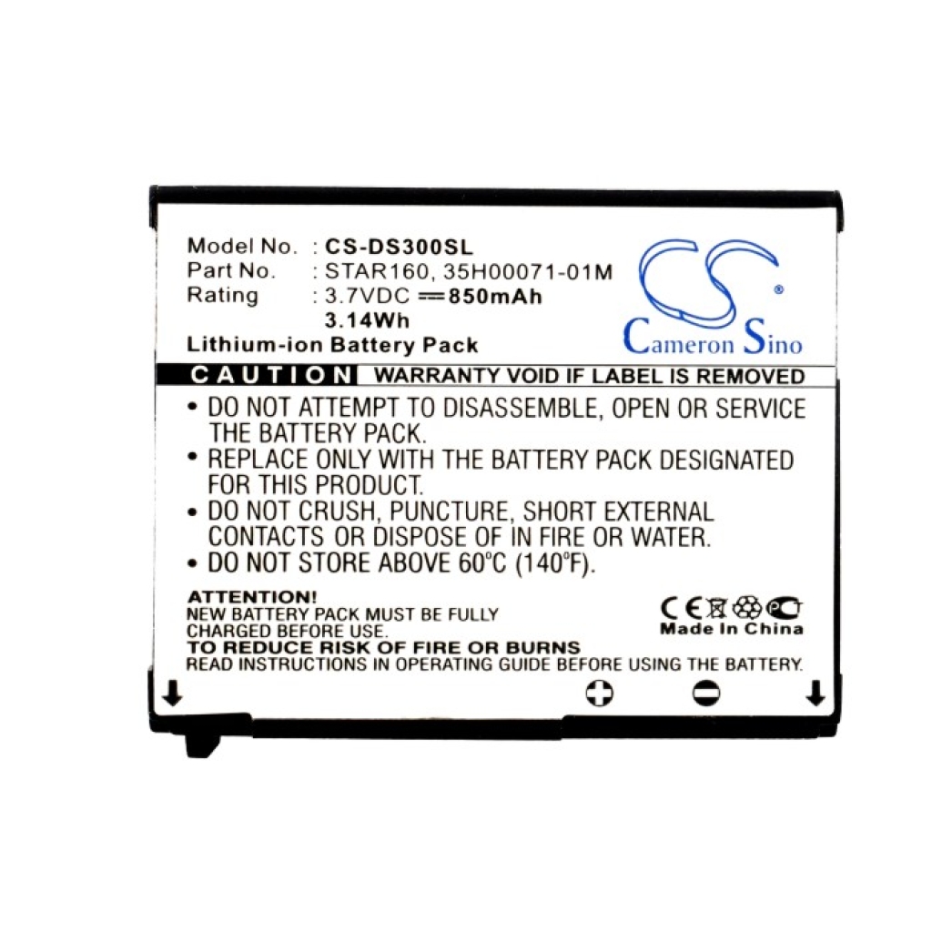 Compatible battery replacement for DOPOD  STAR160