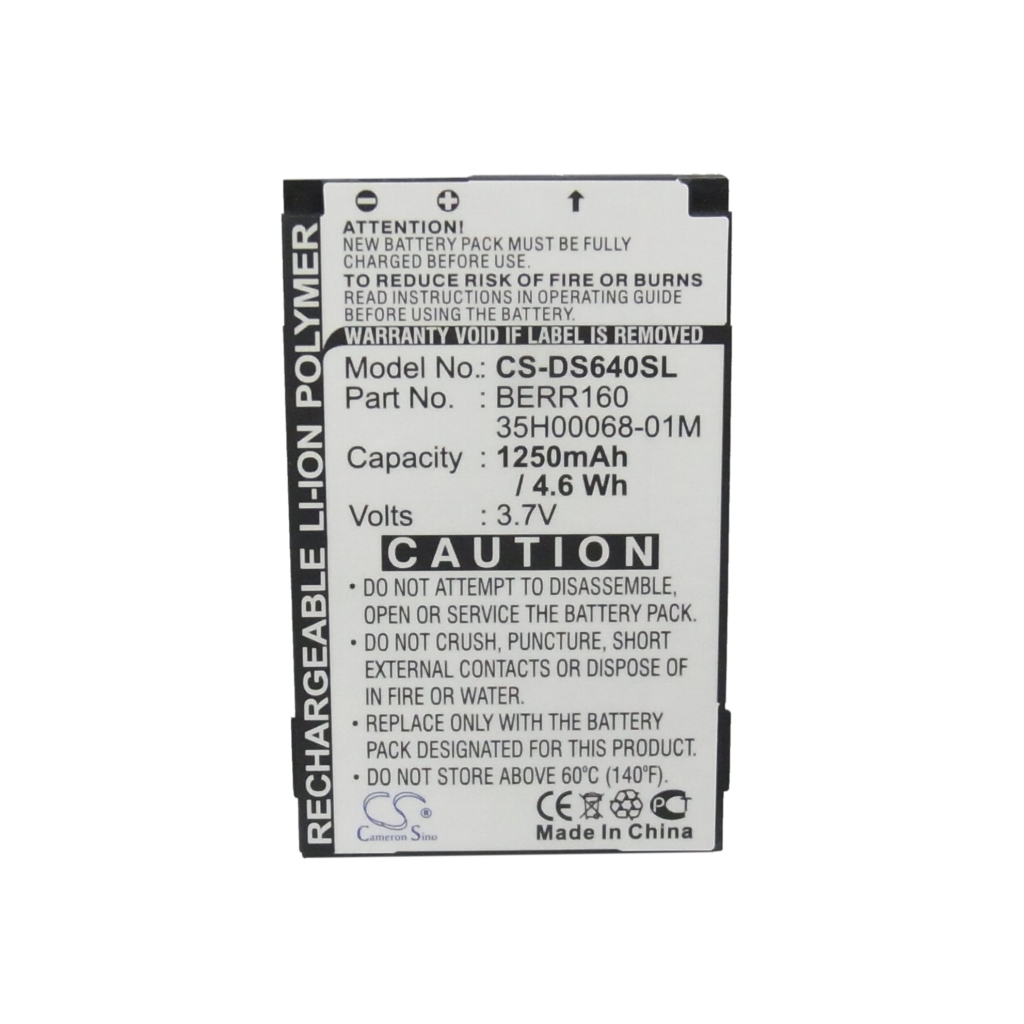 Compatible battery replacement for HTC  BERR160, 35H00068-01M