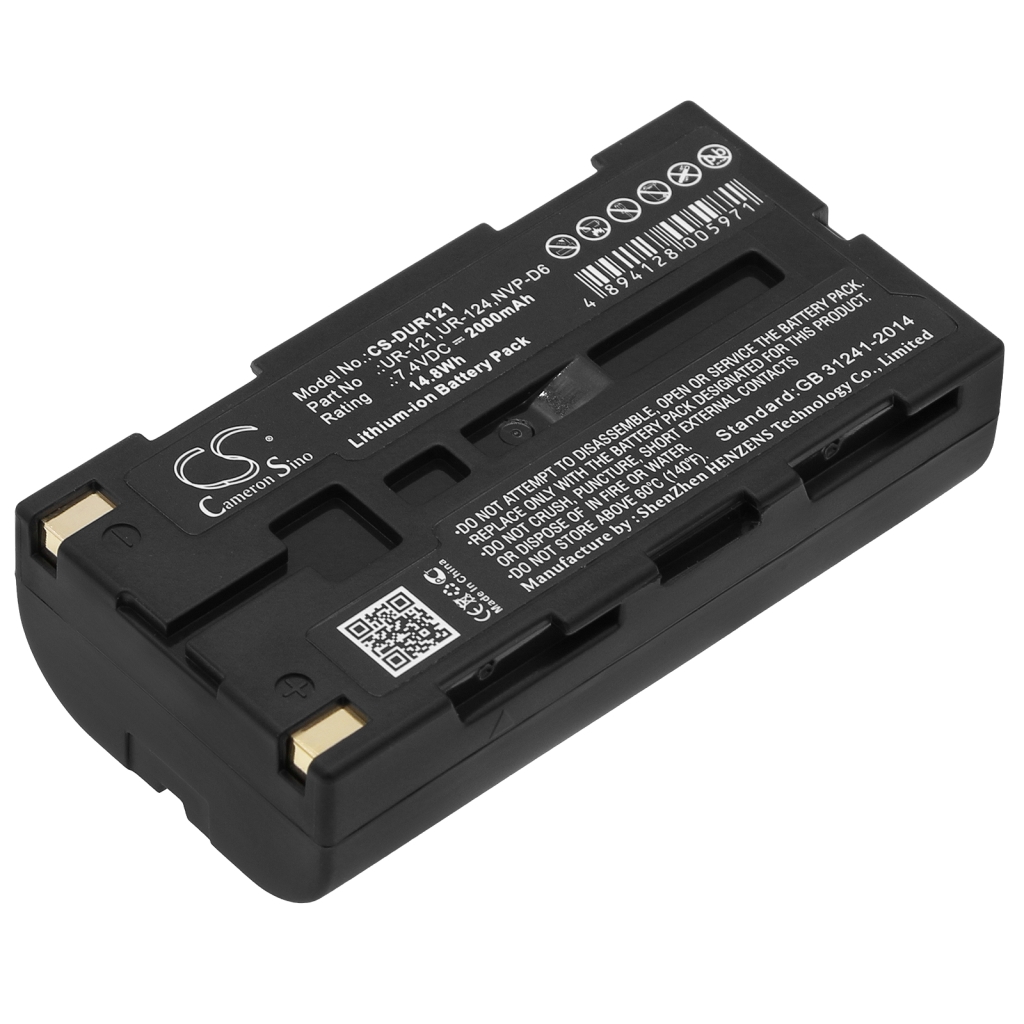 Compatible battery replacement for Sanyo  UR-121D, UR-121, NVP-D6, UR-124D, UR-124