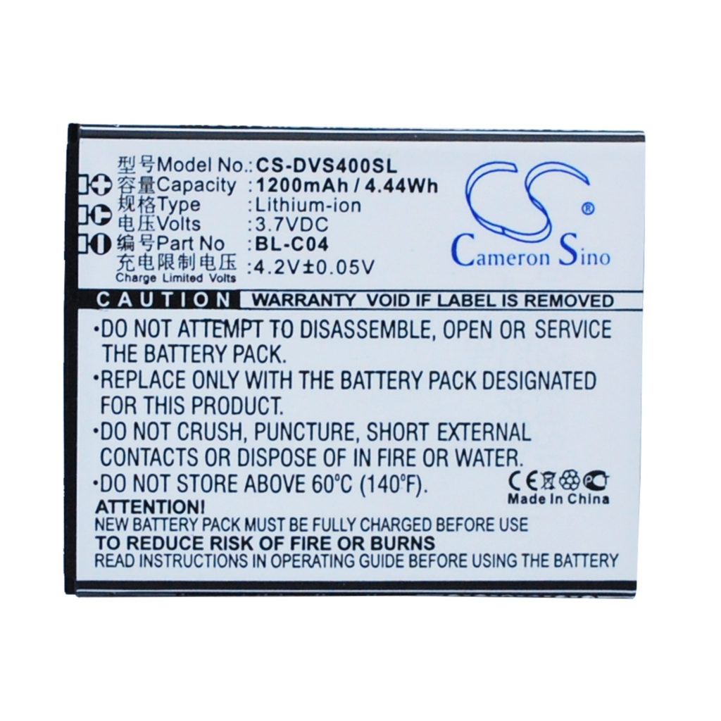 Compatible battery replacement for DOOV  BL-C04