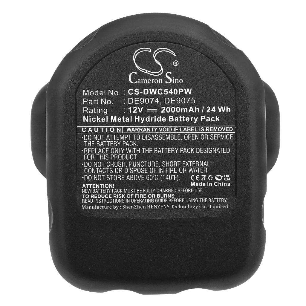 Compatible battery replacement for DeWalt  DE9039, DE9095, DW9091, DC9096, DE9074...