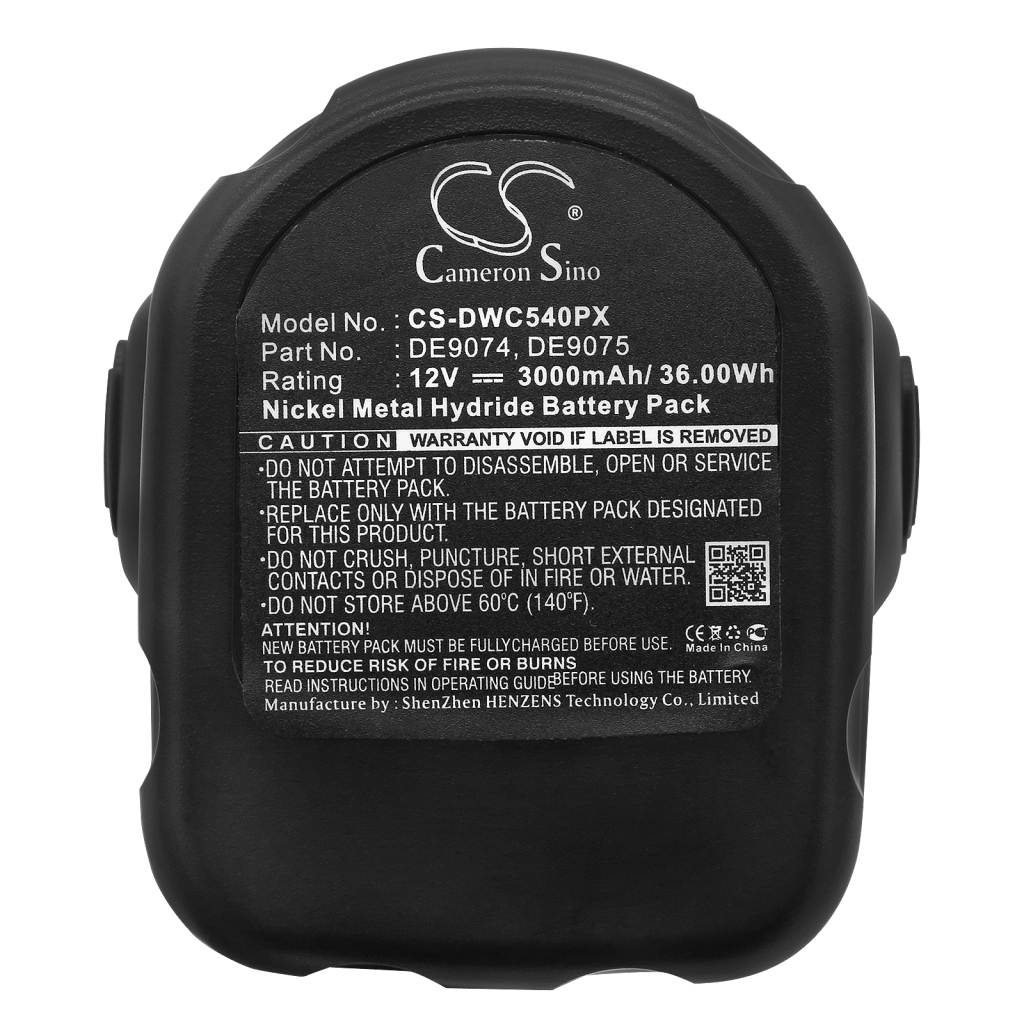 Compatible battery replacement for DeWalt  DW9091, DC9096, DE9074, DE9503, DW9098...