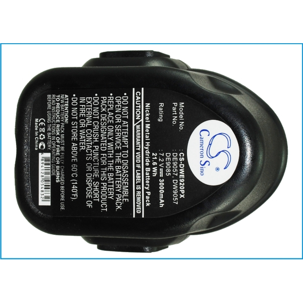 Compatible battery replacement for DeWalt  DE9038, DE9091, DW9061, DC9091, DWCB14...