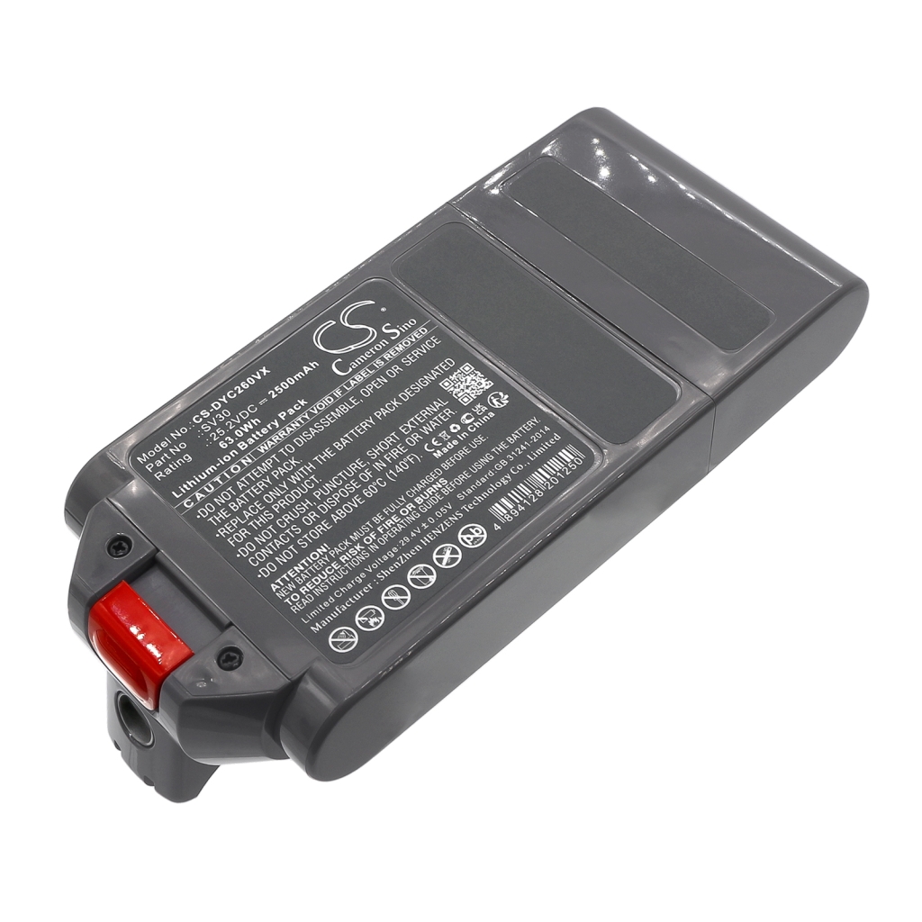 Compatible battery replacement for Dyson  394167-1, 386706-85, SV30, 965470-01