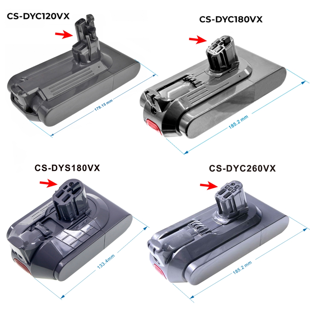 Compatible battery replacement for Dyson  394167-1, 386706-85, SV30, 965470-01