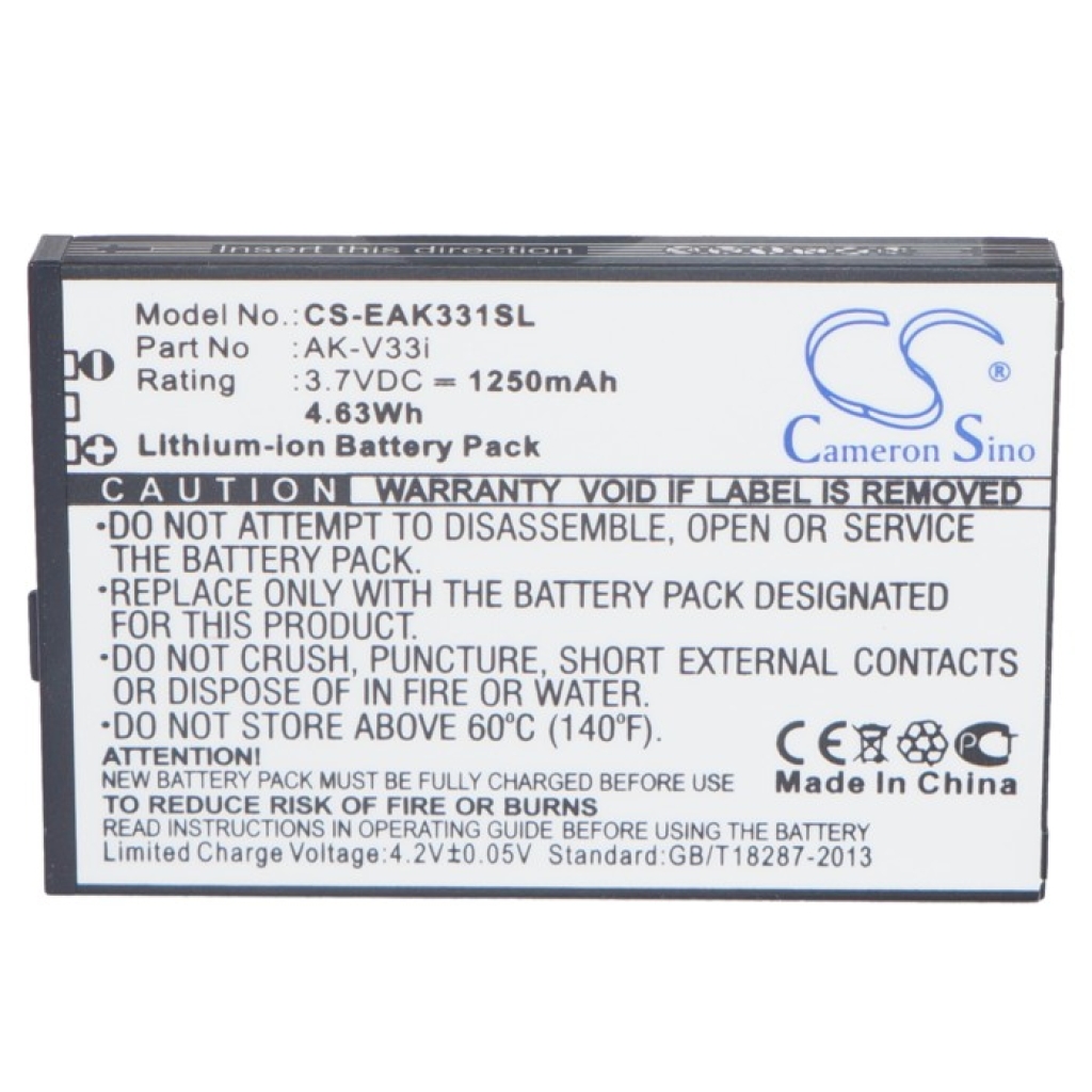 Battery Replaces AK-V33i (V1.0)