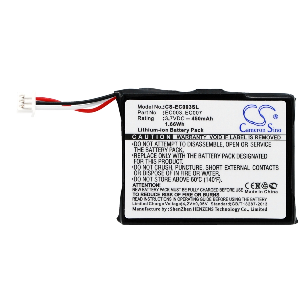 Compatible battery replacement for Apple  EC003, EC007