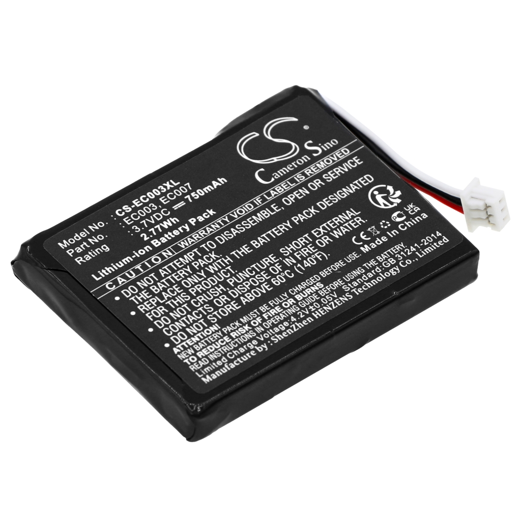 Compatible battery replacement for Apple  EC003, EC007