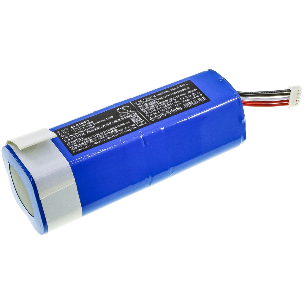 Compatible battery replacement for Ecovacs  201-1913-4200, S10-Li-144-6800, 201-1913-420, S10-Li-144-5200, 10002644...