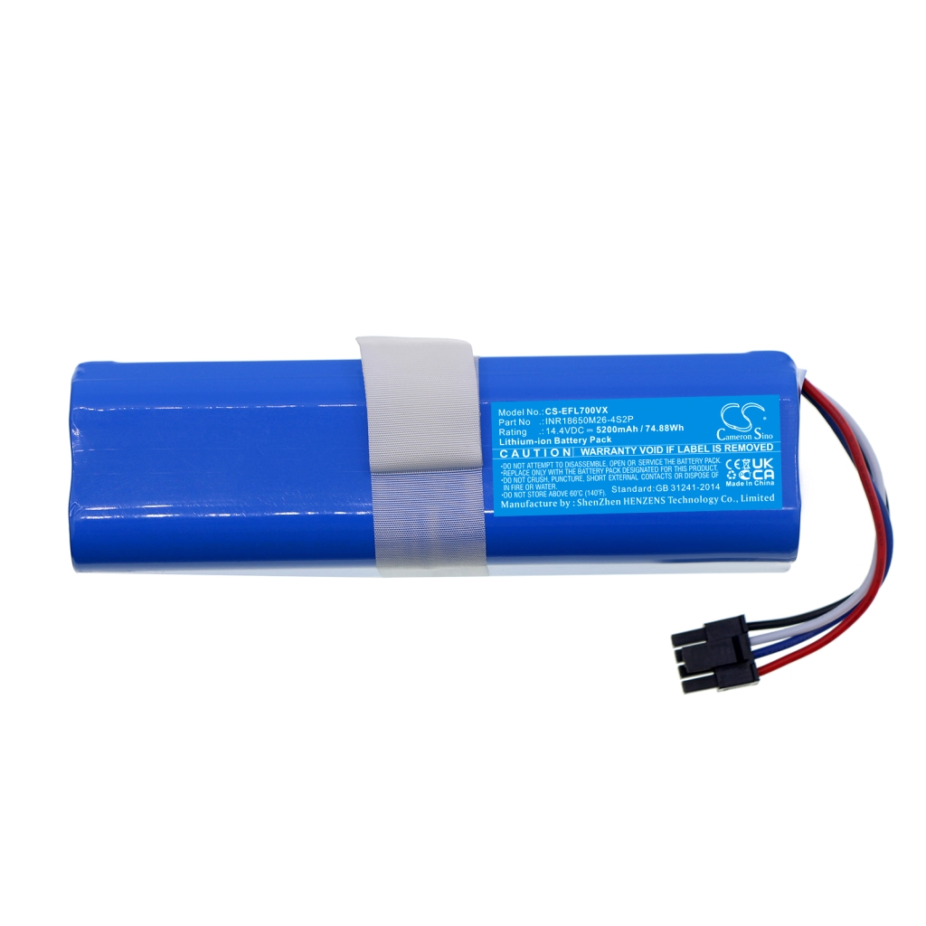 Compatible battery replacement for Eufy  INR18650 M26-4S2P, D080-4S2P, INR18650M26-4S2P