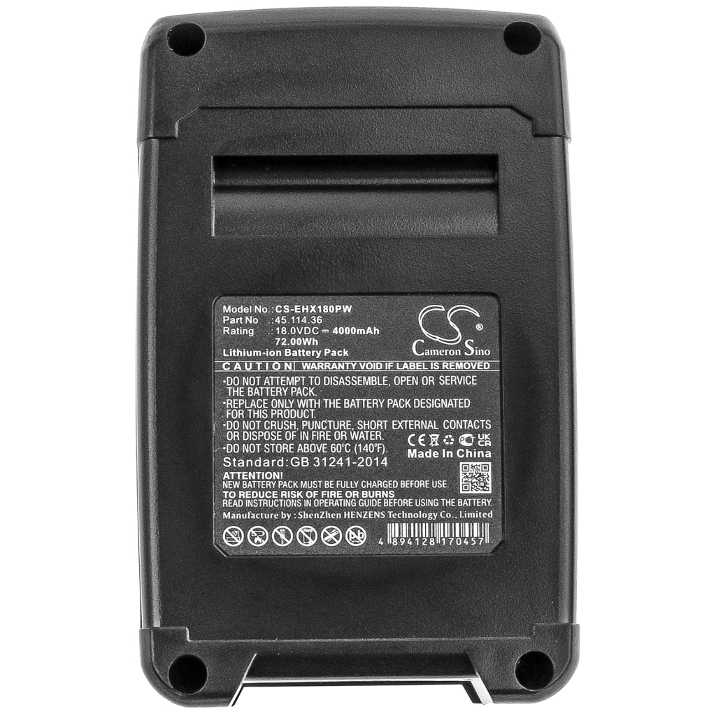 Compatible battery replacement for Einhell  45.114.36, 4514072, 4511502, 4514071, 4511501...